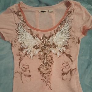 Miss Me Womens Short Sleeve Tee